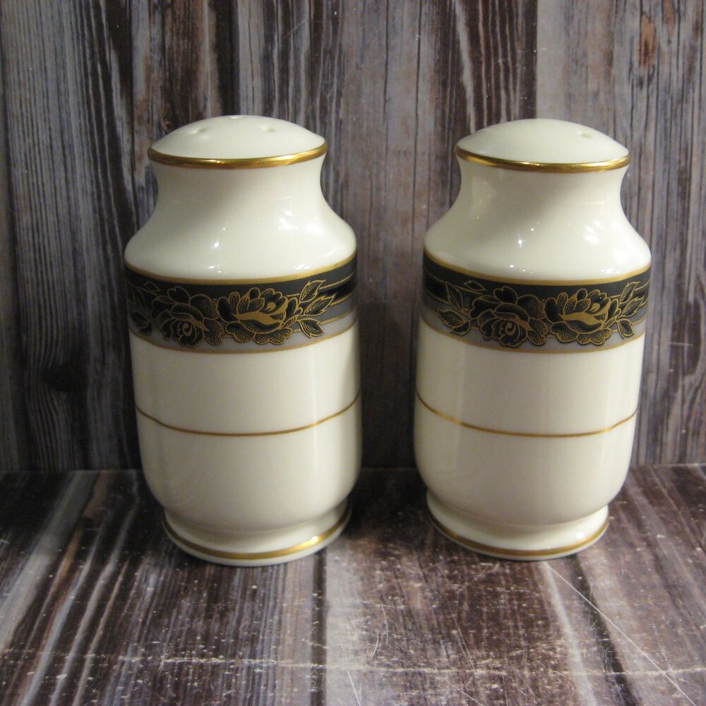 NORITAKE BONE CHINA SPELL BINDER SALT AND PEPPER SET